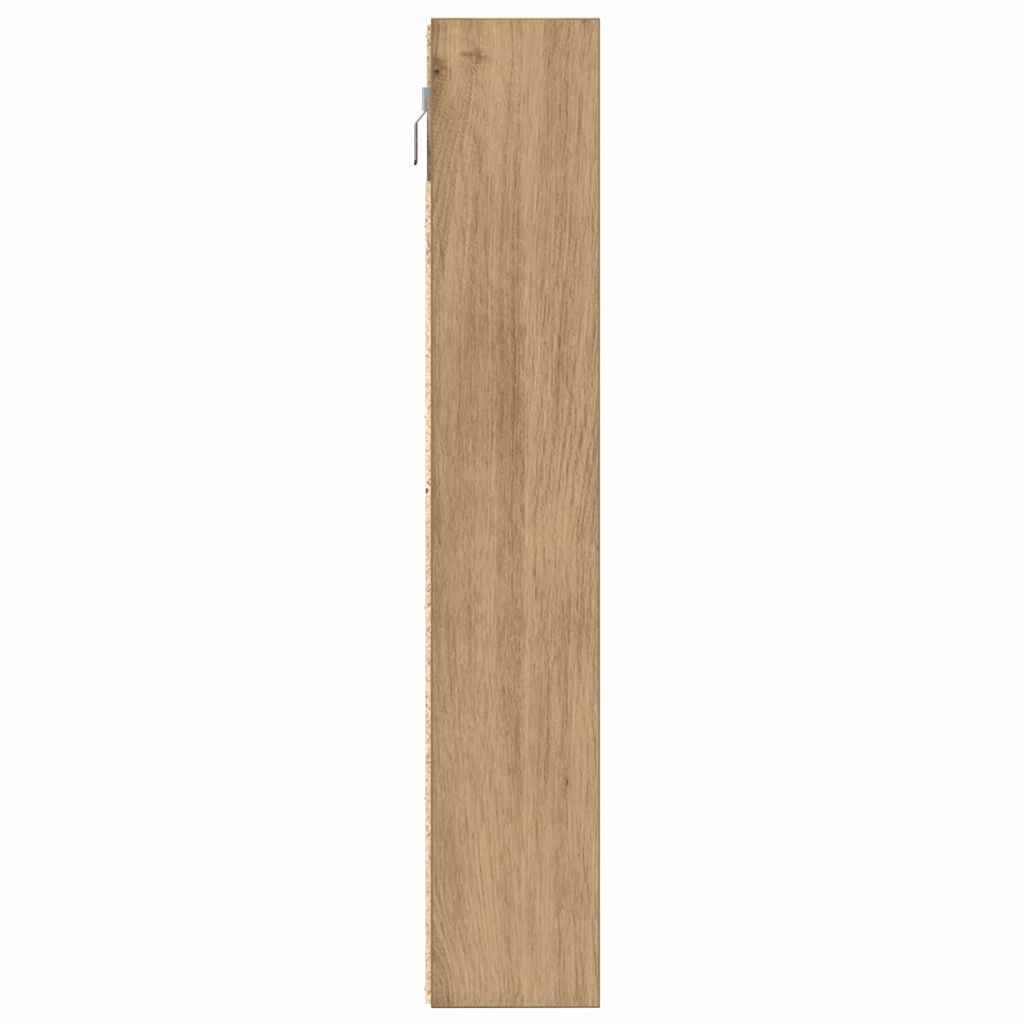 Vitrine Wandhalterung Artisan-Eiche 100 x 8,5 x 50 cm
