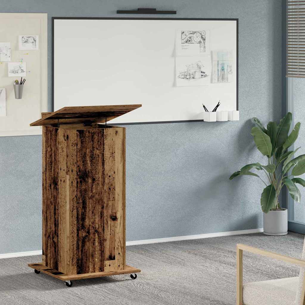 Podium Altholz Holzwerkstoff 55 x 55 x 107 cm