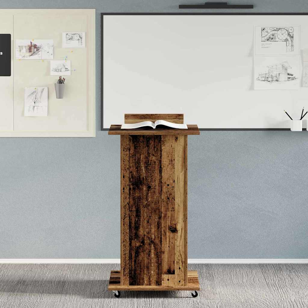 Podium Altholz Holzwerkstoff 55 x 55 x 107 cm