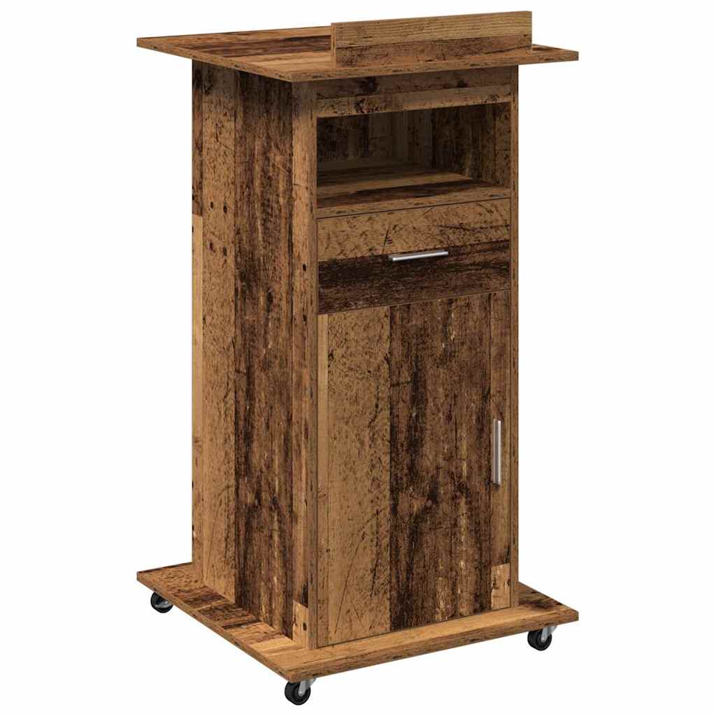 Podium Altholz Holzwerkstoff 55 x 55 x 107 cm
