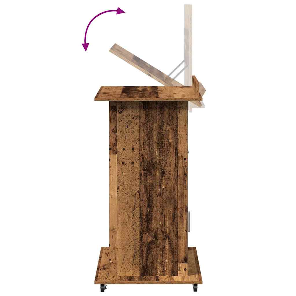 Podium Altholz Holzwerkstoff 55 x 55 x 107 cm