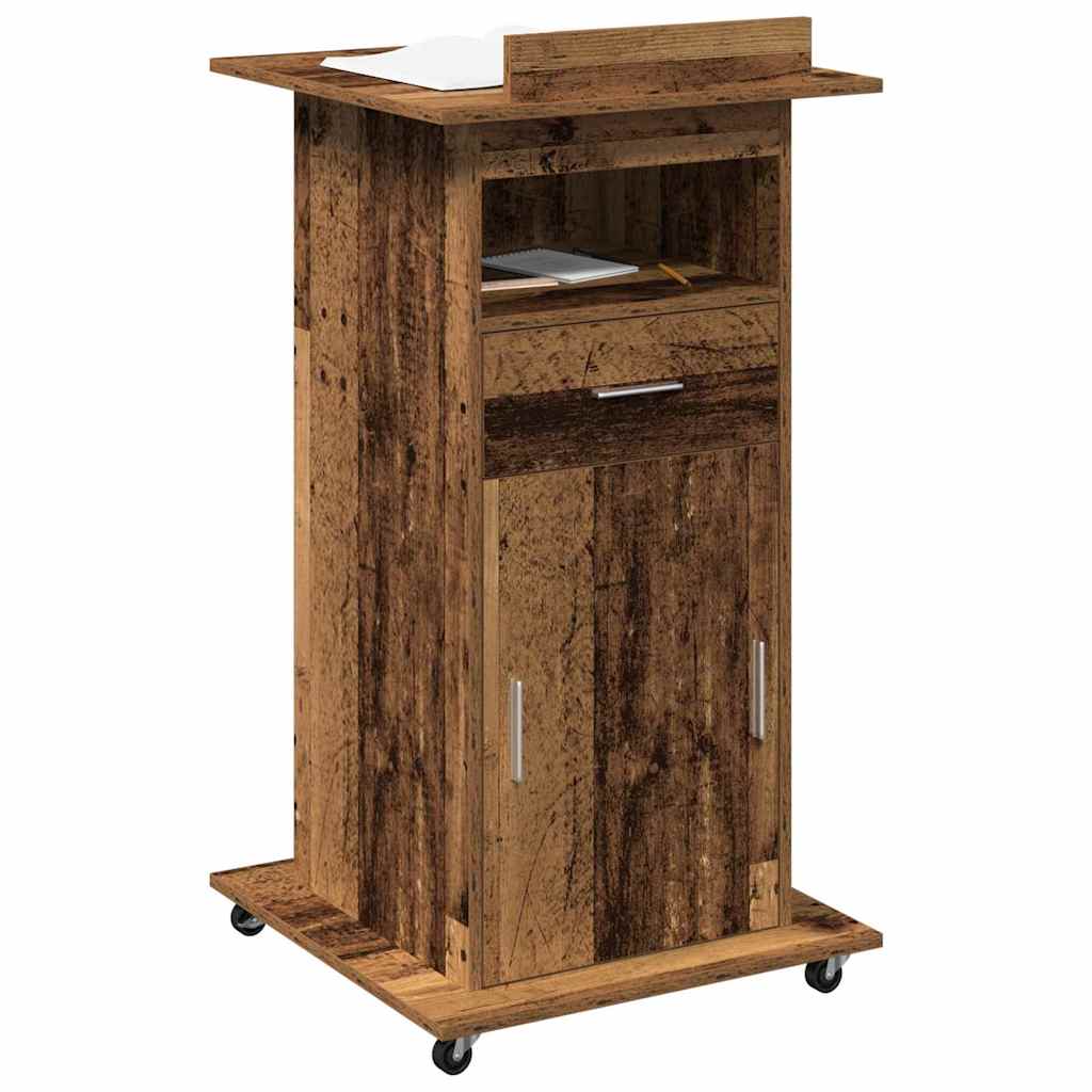 Podium Altholz Holzwerkstoff 55 x 55 x 107 cm