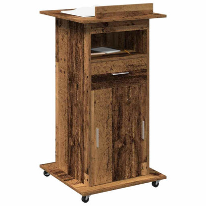 Podium Altholz Holzwerkstoff 55 x 55 x 107 cm