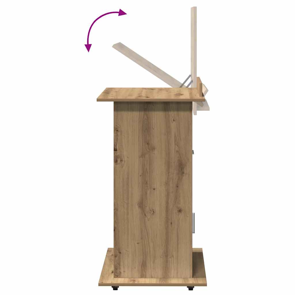 Podium Artisan-Eiche Holzwerkstoff 55 x 55 x 107 cm