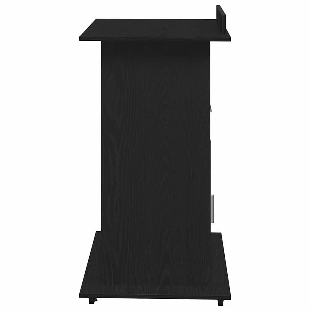 Podium Schwarz Eichen-Optik Holzwerkstoff 55 x 55 x 107 cm