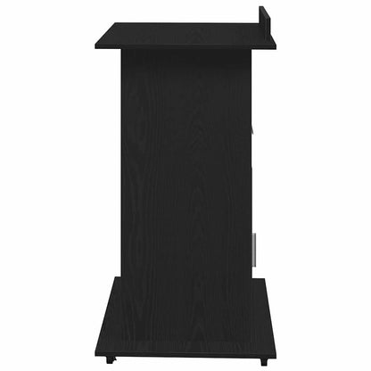 Podium Schwarz Eichen-Optik Holzwerkstoff 55 x 55 x 107 cm