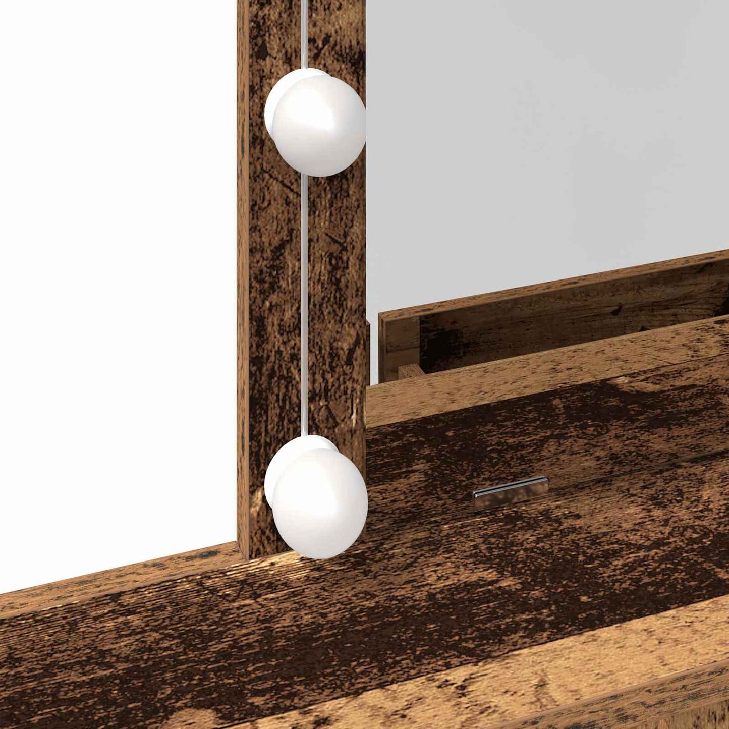 Schminktisch Altholz 80 x 41 x 144,5 cm Holzwerkstoff