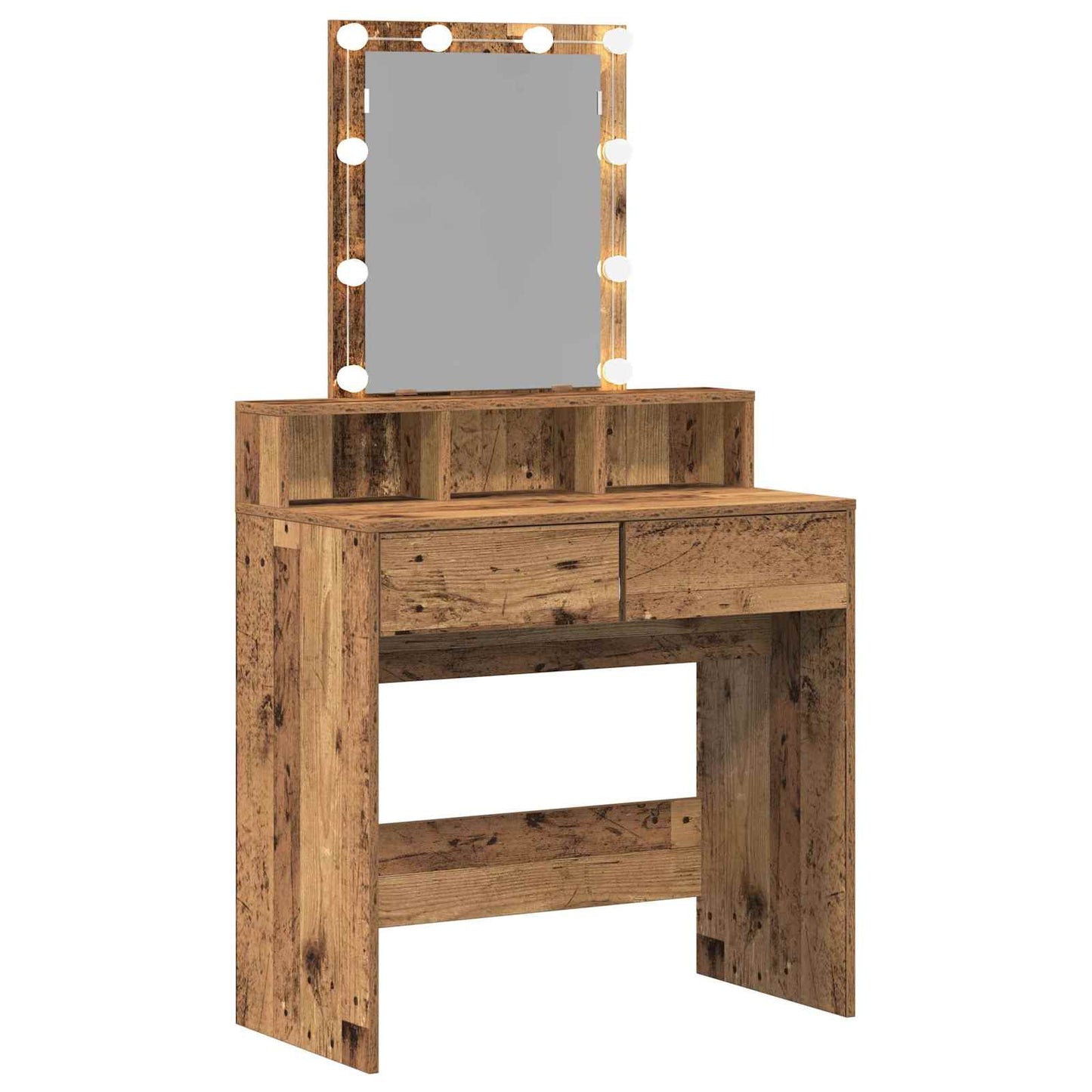 Schminktisch Altholz 80 x 41 x 144,5 cm Holzwerkstoff