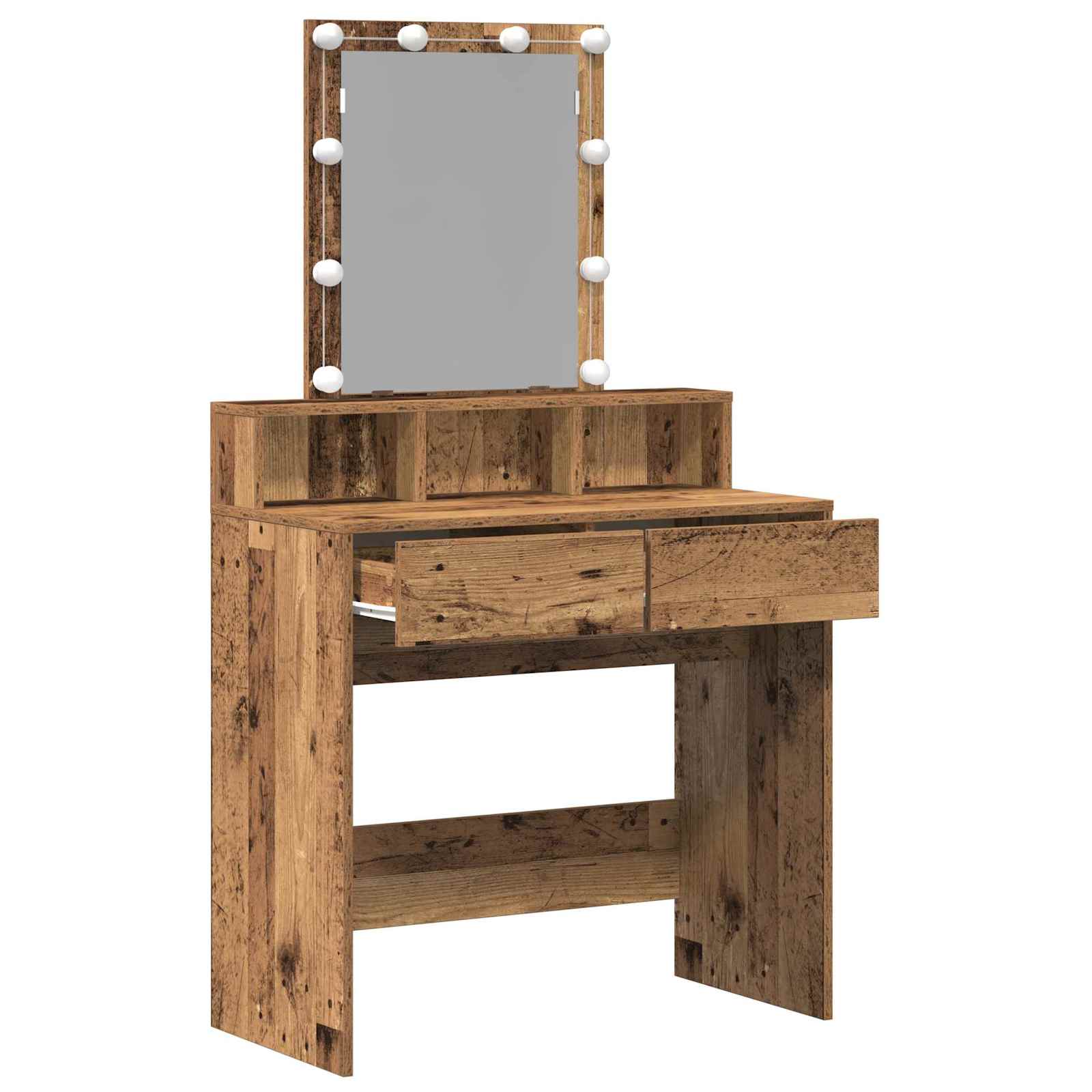 Schminktisch Altholz 80 x 41 x 144,5 cm Holzwerkstoff