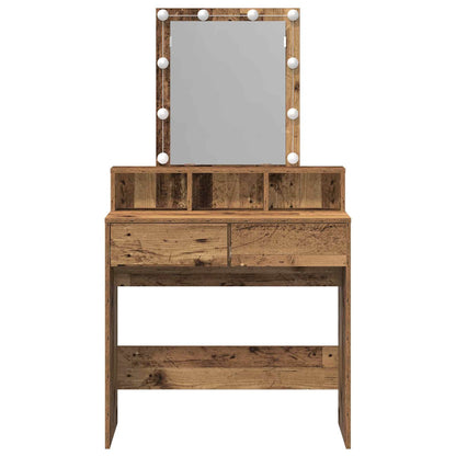 Schminktisch Altholz 80 x 41 x 144,5 cm Holzwerkstoff
