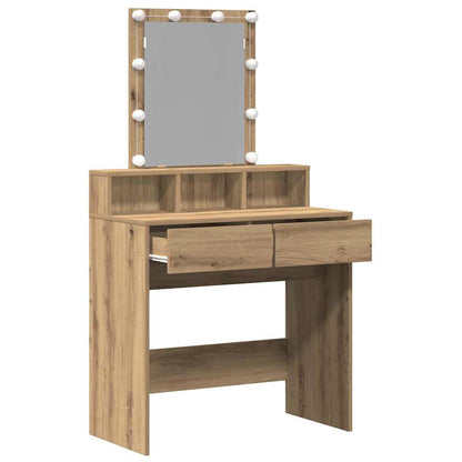 Schminktisch Artisan-Eiche 80 x 41 x 144,5 cm Holzwerkstoff