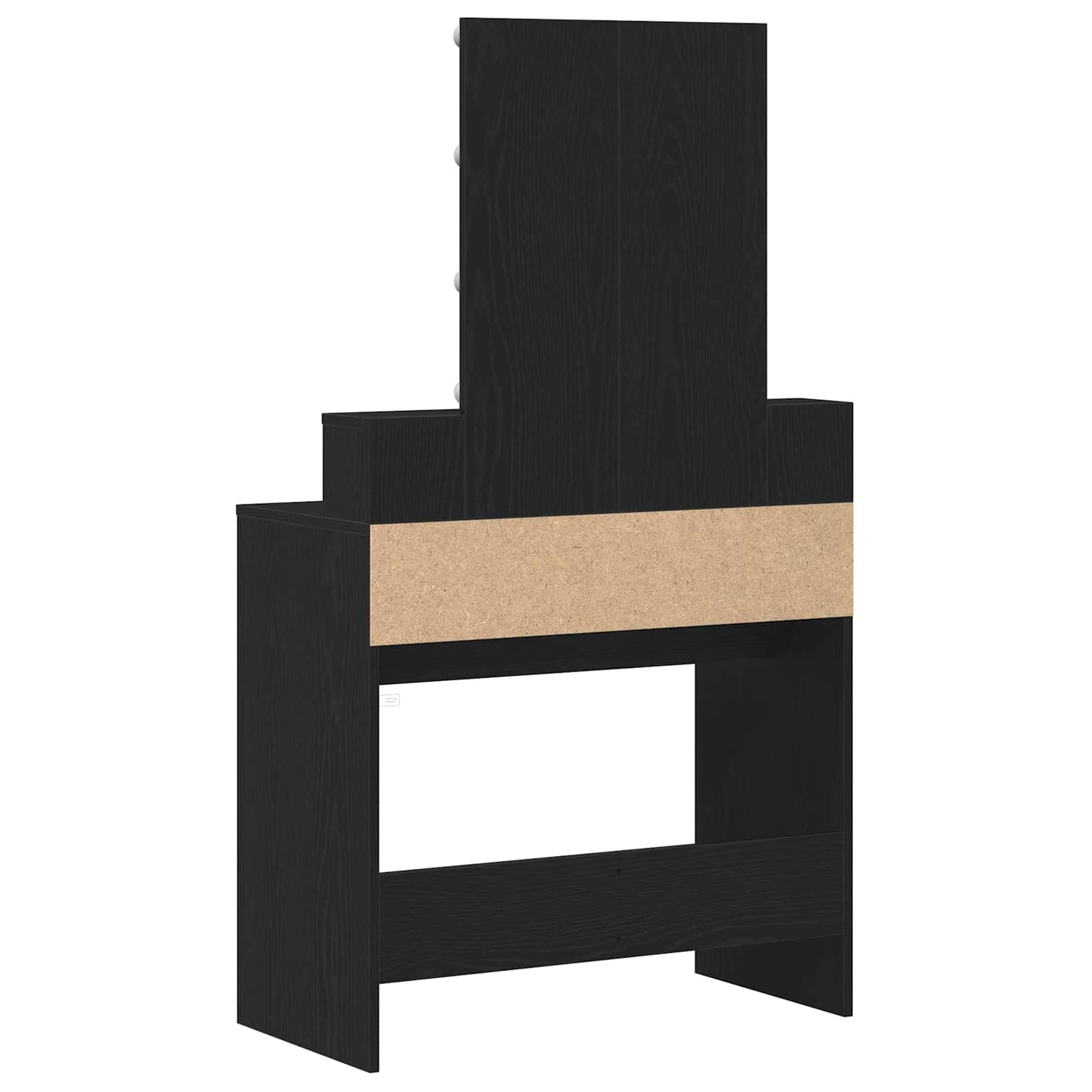 Schminktisch Schwarz Eichen-Optik 80 x 41 x 144,5 cm