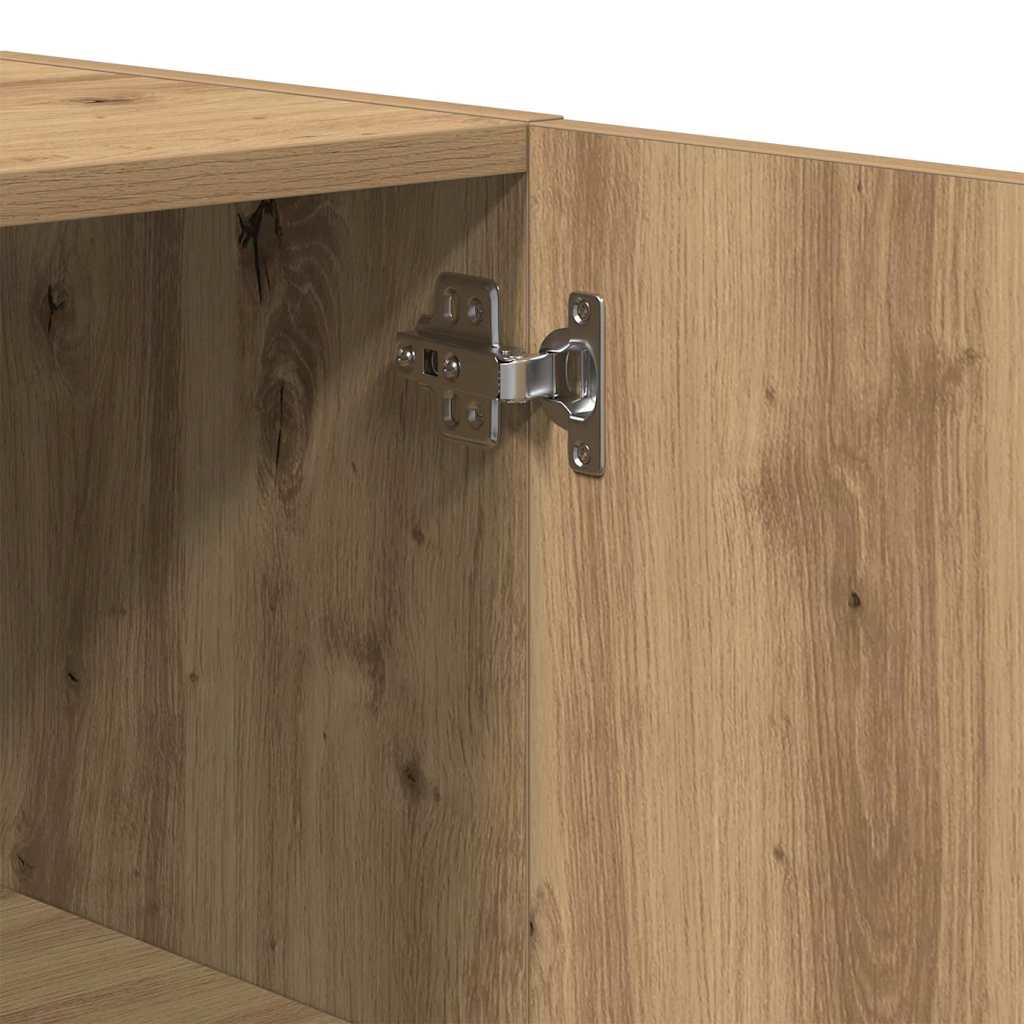 Wandschrank 60 x 31,5 x 60 cm Holzwerkstoff Artisan-Eiche
