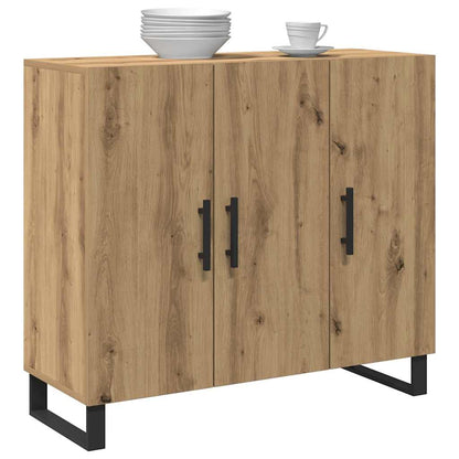 Sideboard Artisan-Eiche 90 x 34 x 80 cm Holzwerkstoff