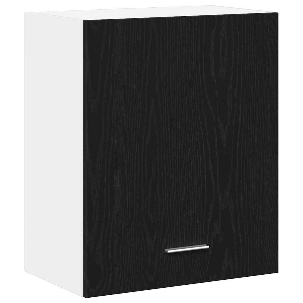 Hängeschrank Schwarz Eichen-Optik 50 x 31 x 60 cm Holzwerkstoff