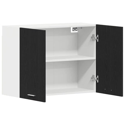 Hängeschrank Lyon Schwarz Eichen-Optik 80 x 31 x 60 cm