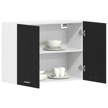 Hängeschrank Lyon Schwarz Eichen-Optik 80 x 31 x 60 cm