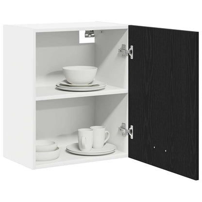 Hängeschrank Lyon 2 stk. Schwarz Eichen-Optik Holzwerkstoff