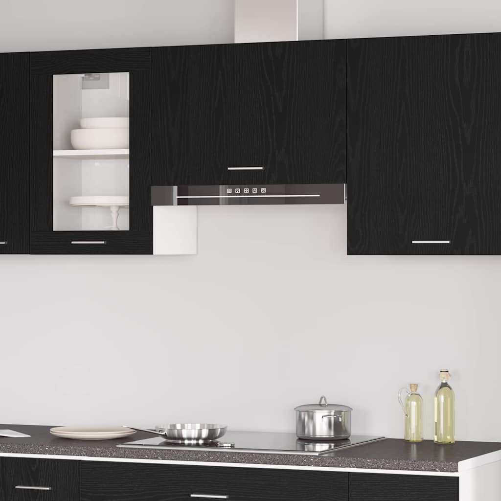 Hängeschrank Lyon Schwarz Eichen-Optik 60 x 31 x 40 cm