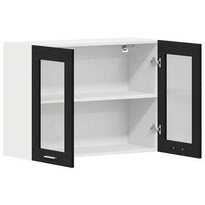 Hängeschrank Lyon Schwarz Eichen-Optik 80 x 31 x 60 cm