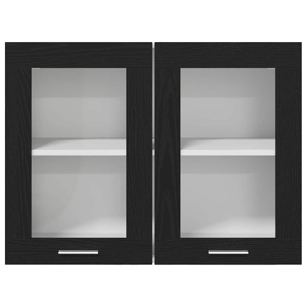 Hängeschrank Lyon Schwarz Eichen-Optik 80 x 31 x 60 cm