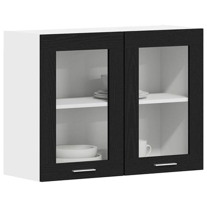 Hängeschrank Lyon Schwarz Eichen-Optik 80 x 31 x 60 cm