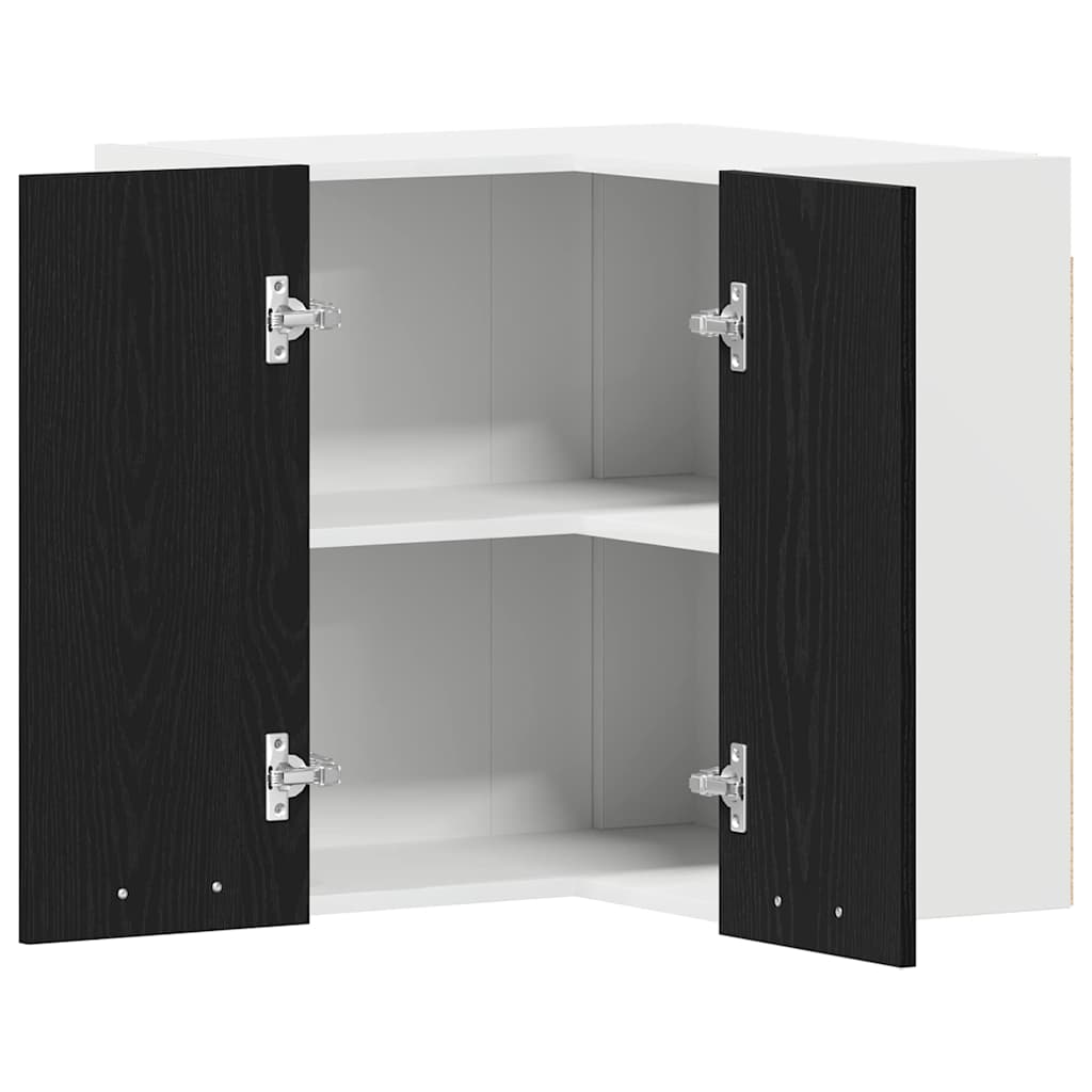 Hängeschrank Lyon Schwarz Eichen-Optik 57 x 57 x 60 cm