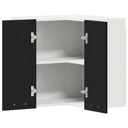 Hängeschrank Lyon Schwarz Eichen-Optik 57 x 57 x 60 cm