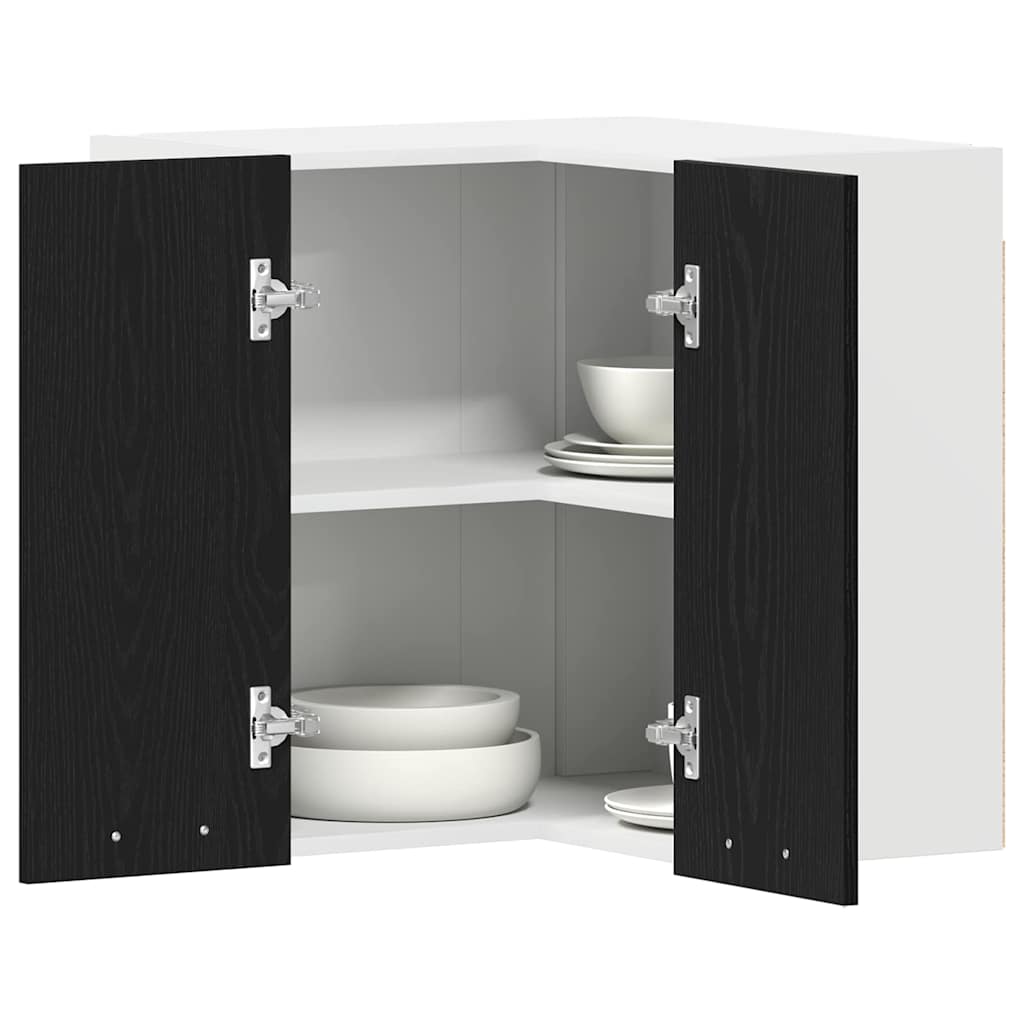 Hängeschrank Lyon Schwarz Eichen-Optik 57 x 57 x 60 cm