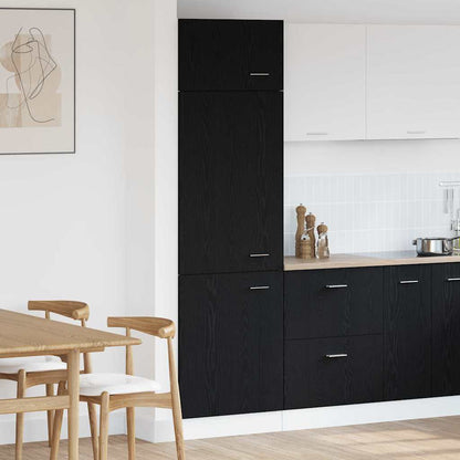 Hängeschrank Lyon Schwarz Eichen-Optik 60 x 31 x 207 cm