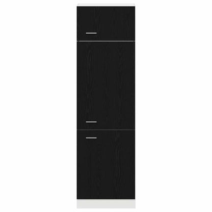 Hängeschrank Lyon Schwarz Eichen-Optik 60 x 31 x 207 cm