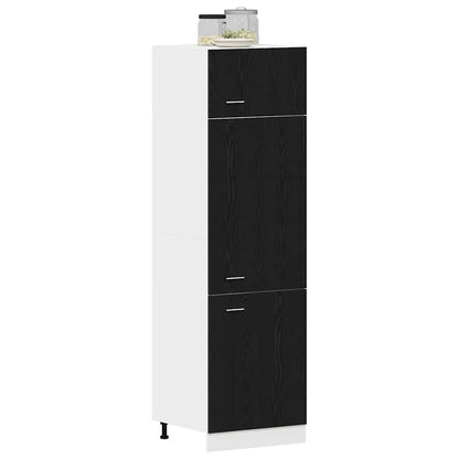 Hängeschrank Lyon Schwarz Eichen-Optik 60 x 31 x 207 cm