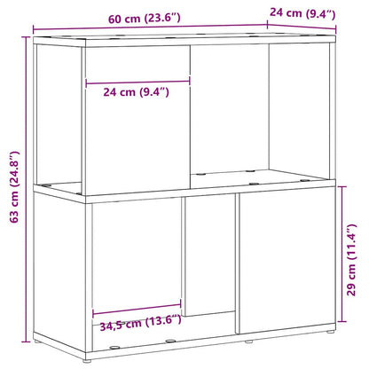 TV-Schrankset 60 x 24 x 63 cm Schwarz Holzwerkstoff