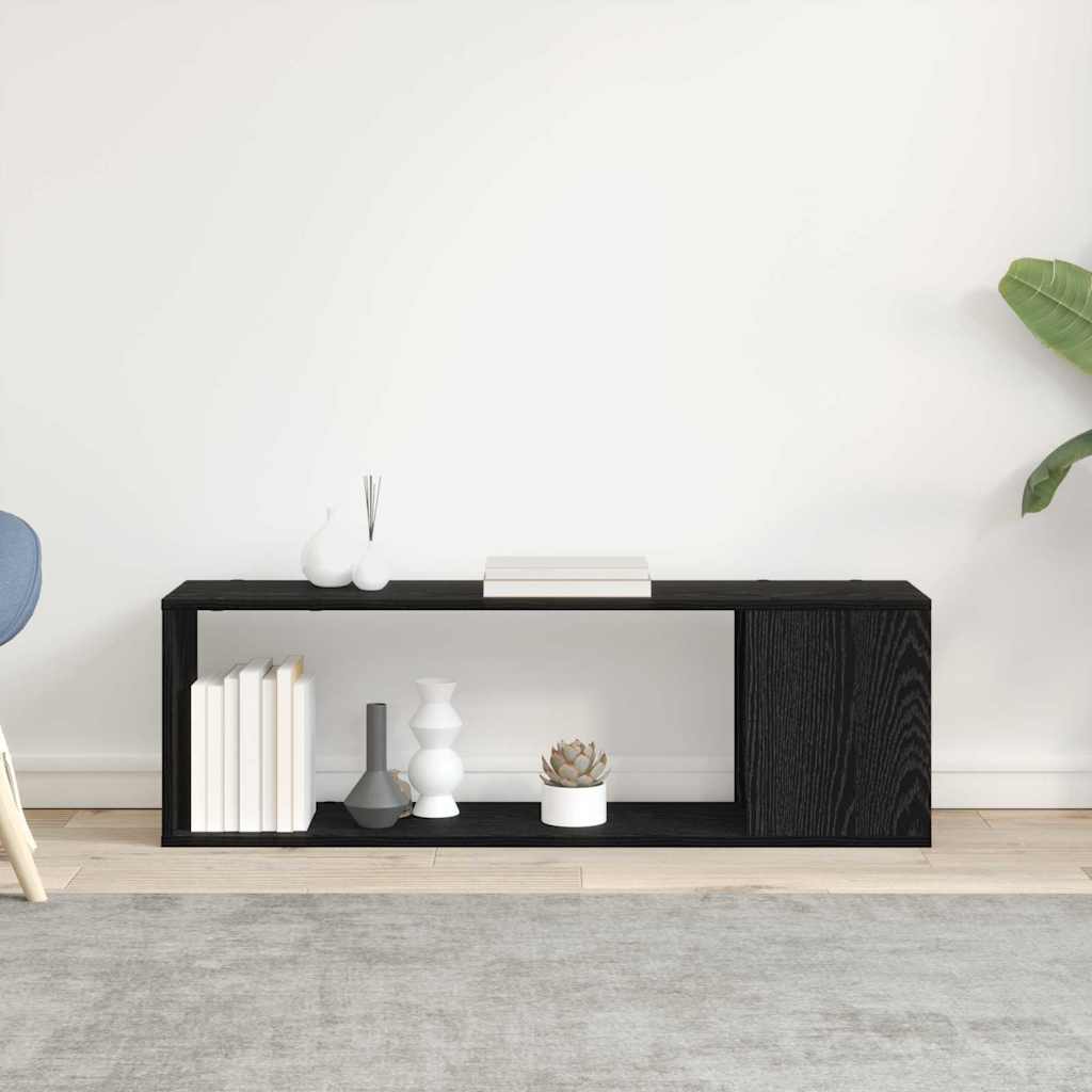 TV-Schrankset 100 x 24 x 63 cm Schwarz Holzwerkstoff