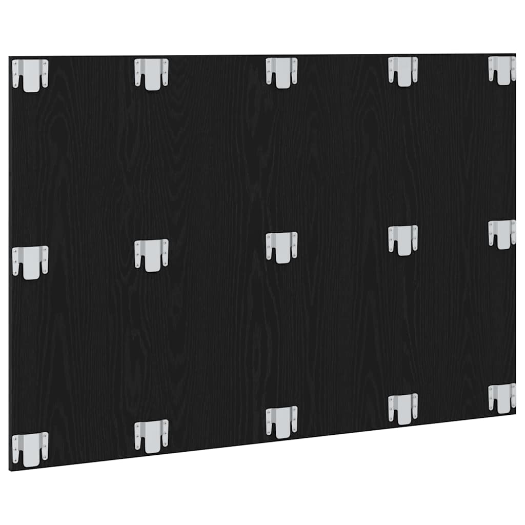 Bett Kopfteil Schwarz Eiche 120x1,5x80 cm Ingenieurholz