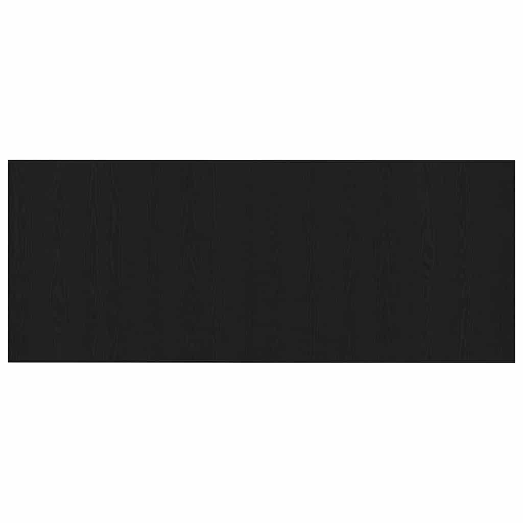 Bettkopfteil Schwarz Eichen-Optik Holzwerkstoff