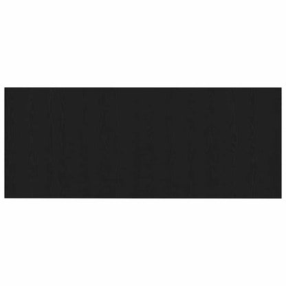 Bettkopfteil Schwarz Eichen-Optik Holzwerkstoff