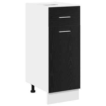 Hängeschrank Schwarz Eichen-Optik 30 x 46 x 81,5 cm