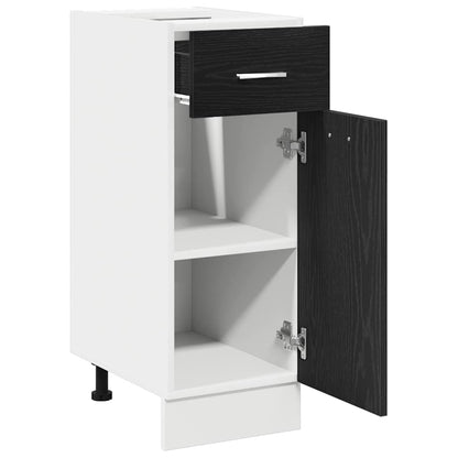 Hängeschrank Schwarz Eichen-Optik 30 x 46 x 81,5 cm