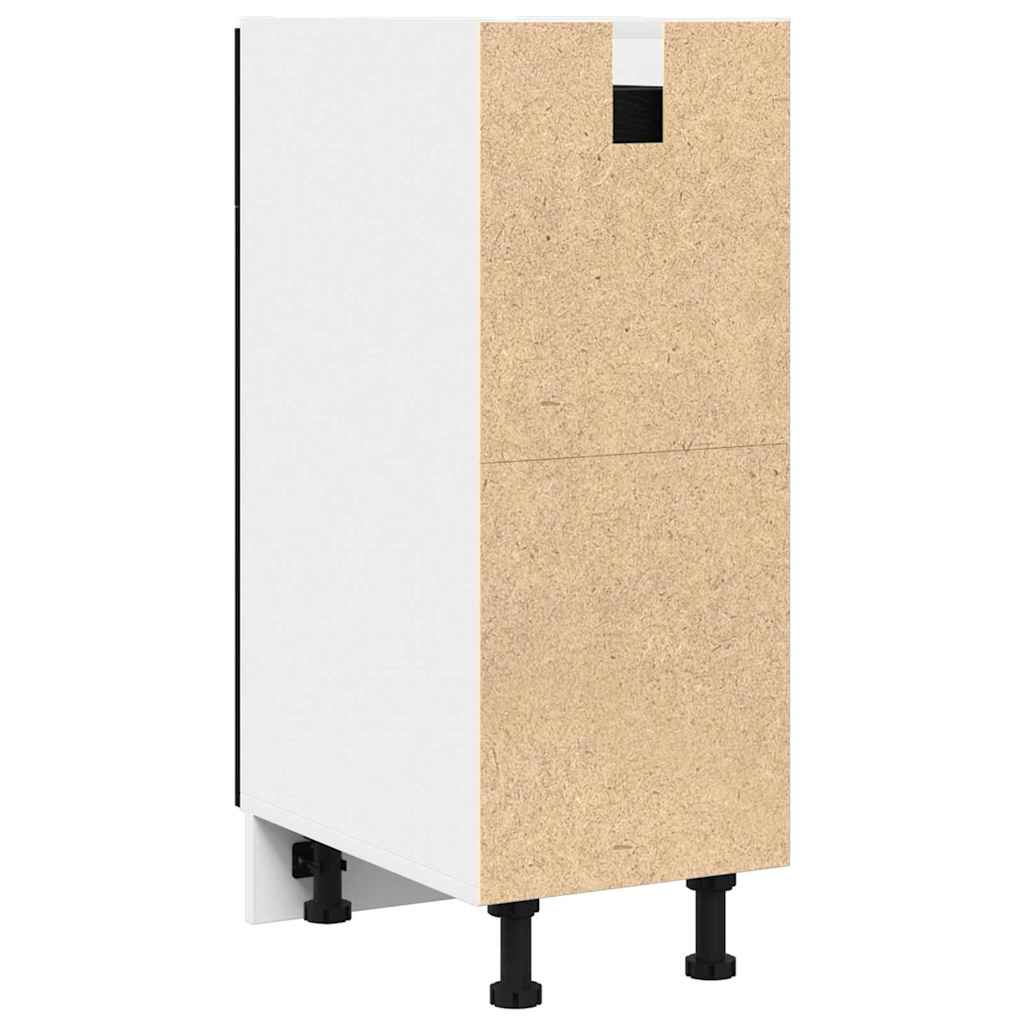 Schubladenunterschrank mit Schubladen Riga Schwarz Eichen-Optik