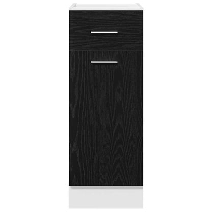Hängeschrank Schwarz Eichen-Optik 30 x 46 x 81,5 cm