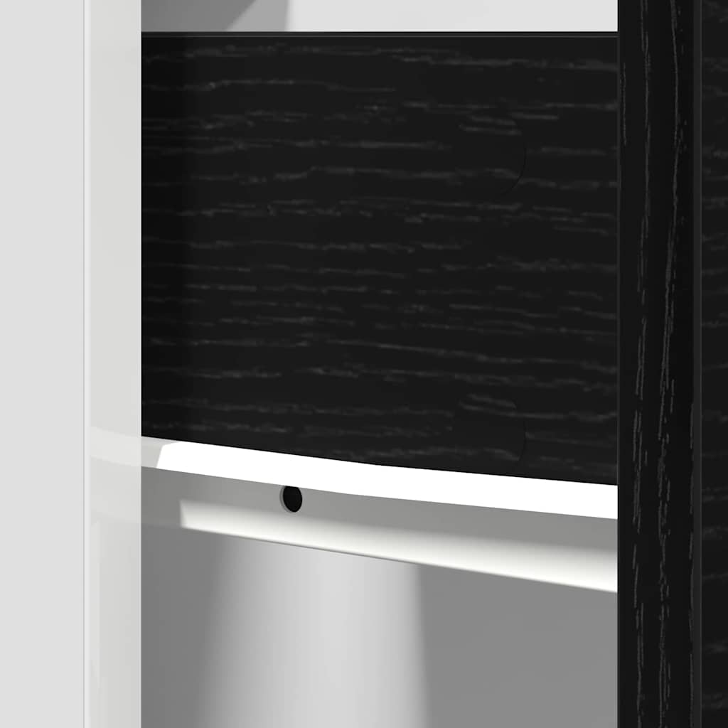 Schubladenunterschrank mit Schubladen Riga Schwarz Eichen-Optik