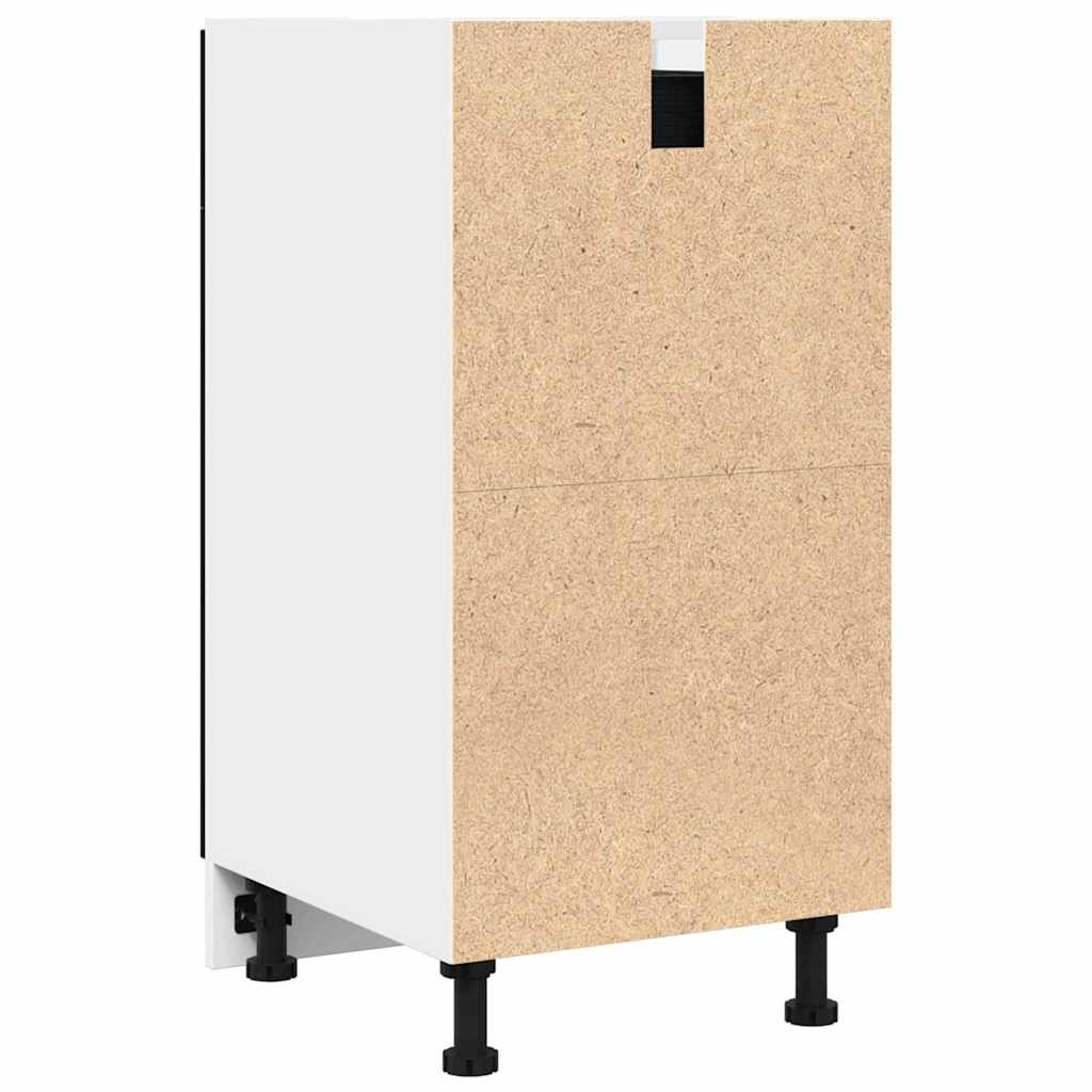 Schubladenunterschrank mit Schubladen Riga Schwarz Eichen-Optik