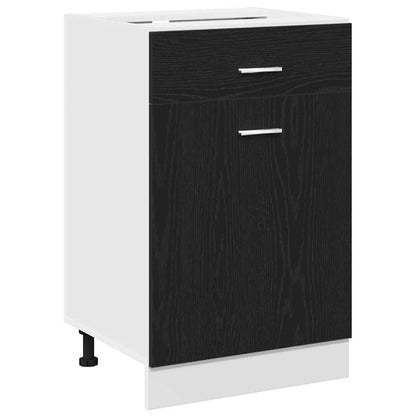 Hängeschrank Schwarz Eichen-Optik 50 x 46 x 81,5 cm