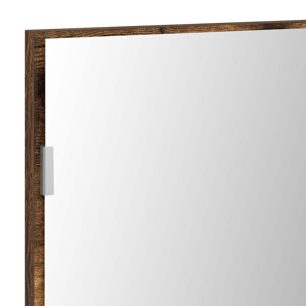 Spiegel Braun 80 x 37 cm Glas und engineered Holz