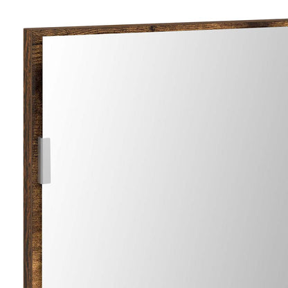 Spiegel Braun 80 x 37 cm Glas und engineered Holz