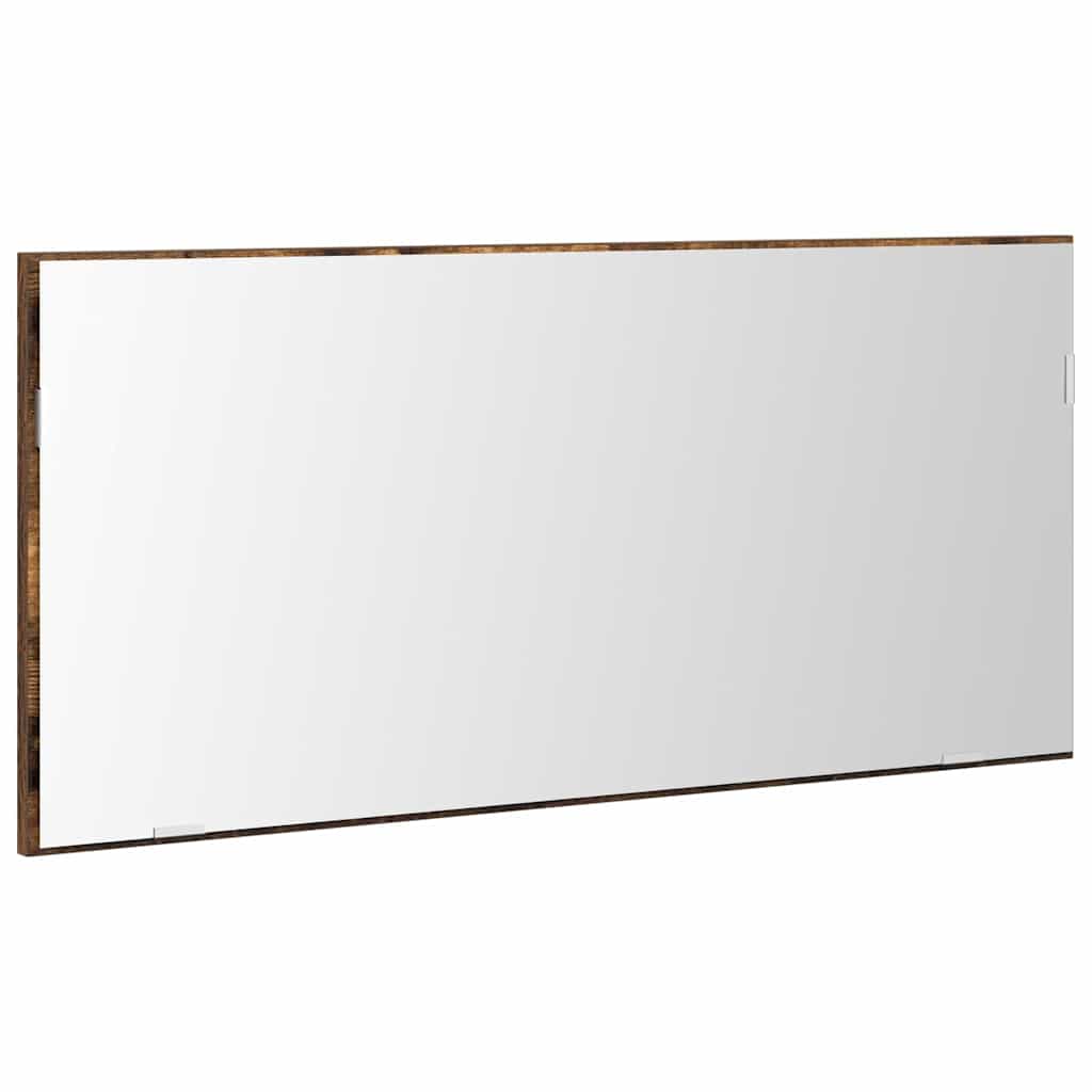 Spiegel Braun 80 x 37 cm Glas und engineered Holz