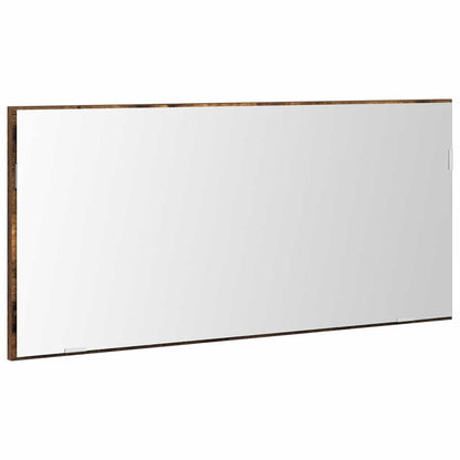 Spiegel Braun 80 x 37 cm Glas und engineered Holz