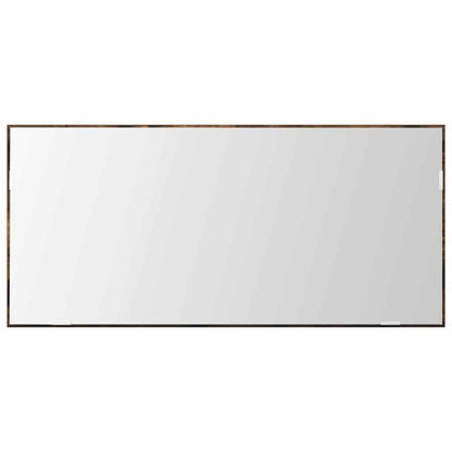 Spiegel Braun 80 x 37 cm Glas und engineered Holz