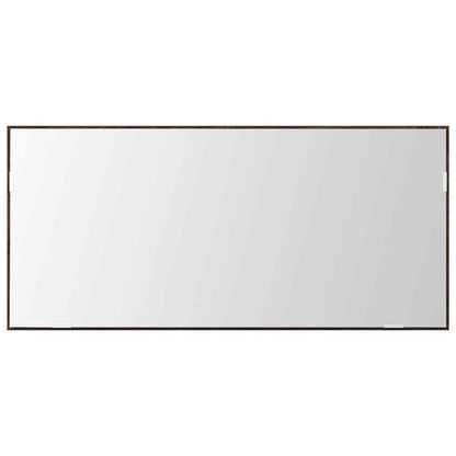 Spiegel Braun Eichen-Optik 80 x 37 cm Glas und engineered Holz